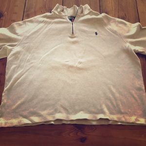 Polo by Ralph Lauren Cream Zip Pullover XXL